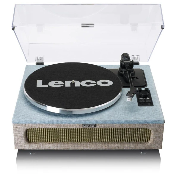 Lenco LS-440 BUBG Mavi Krem 4 Hoparlörlü Bluetoothlu Pikap Plak Çalar - 5