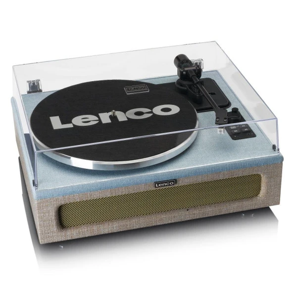 Lenco LS-440 BUBG Mavi Krem 4 Hoparlörlü Bluetoothlu Pikap Plak Çalar - 6