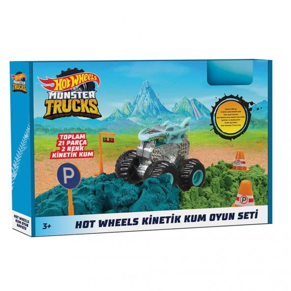 HHJ36 Hot Wheels Monster Trucks Kinetik Kum Oyun Seti - Kampanya fiyatlı ürün - 9