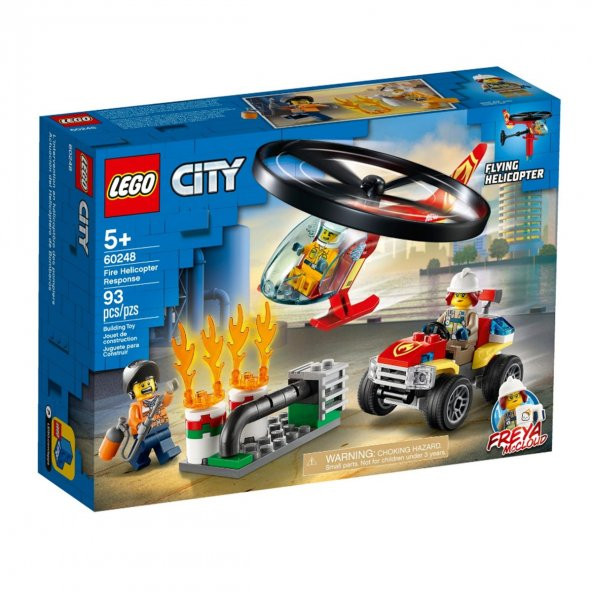 60248 LEGO® City İtfaiye Helikopteri Müdahalesi / 93 parça / +5 yaş - 1
