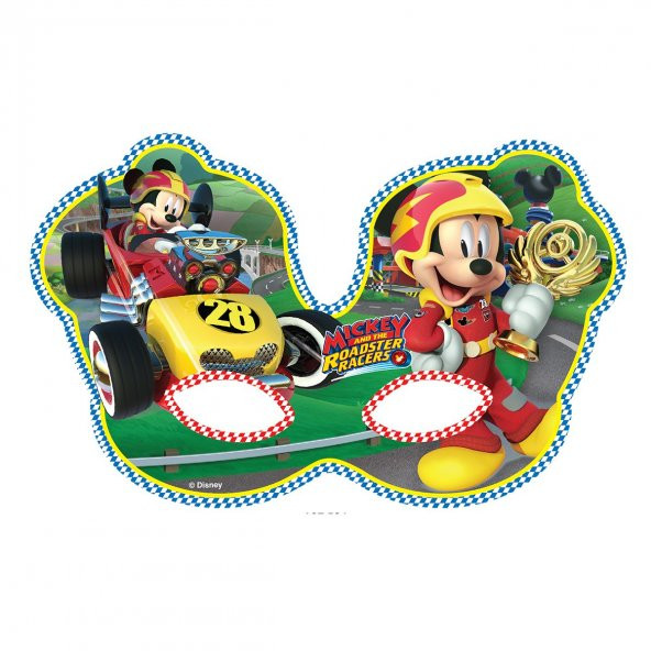 LDM6609 Balonevi, Mickey and The Roadster Racers, 6 adet Maske