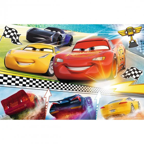 17334 Trefl, Cars 3 Efsanevi Yarış 60 Parça  Puzzle - 4