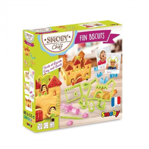 7600312100 Smoby, Chef Fun Biscuits Factory - Şefin  Eğlenceli Bisküvi Yapım İstasyonu / +5 yaş - 6