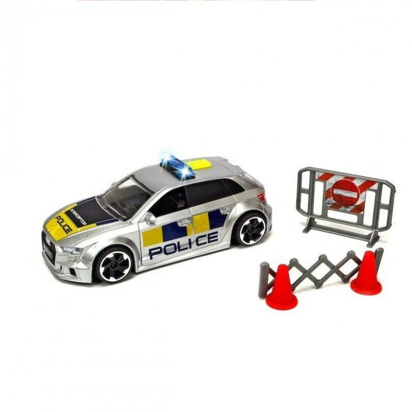 203713011 Dickie Audi RS3 Polis Arabası 15 cm - 5