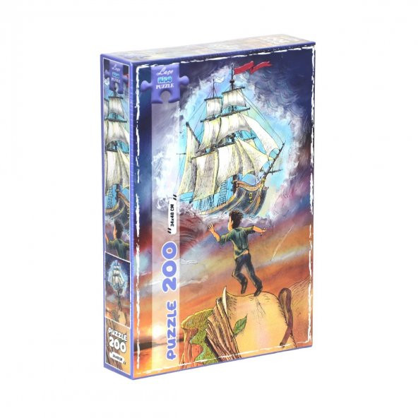 LC7327 Utku, Gökyüzündeki Yelkenli Gemi 200 Parça Puzzle - 2