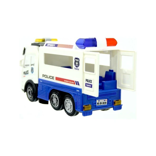 Ctoy Işıklı Ve Sesli Polis Kamyon Arabası - 2