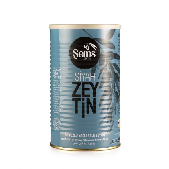 Şems Siyah Zeytin 261-290 Kalibre 900gr