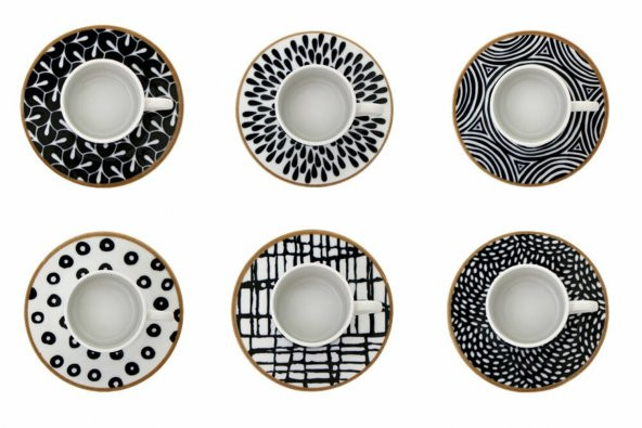 Porland Fractal Kahve Takımı 12 Parça - 2