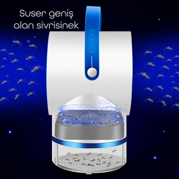 Taşınabilir Led Haşere Kovucu Lamba USB Sivrisinek Katili TE88261 - 4