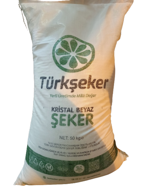 Türk Şeker Kristal Beyaz Toz Şeker 25 KG