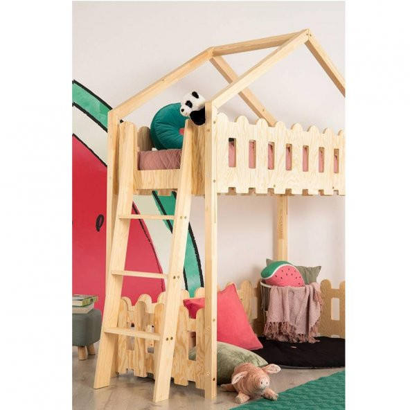 Markaawm Oyun Alanlı Montessori Ranza Yatak Ahşap Çocuk Ranza - 2