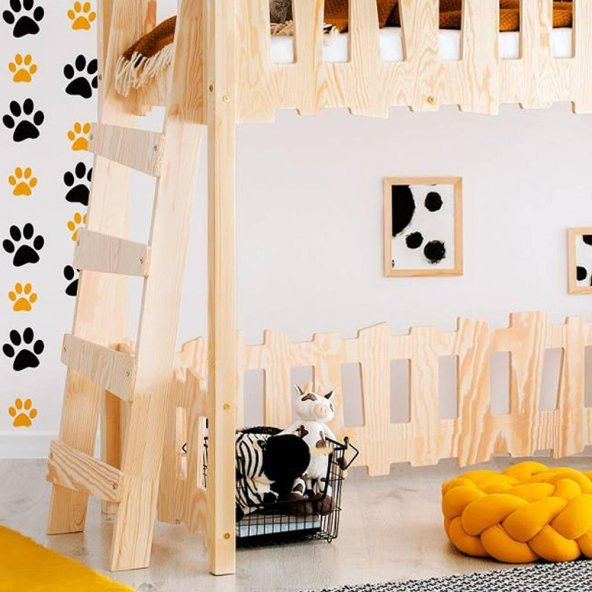 Markaawm Montessori Ranza Çocuk Karyola Oyun Evi Yatak Giraffe - 3