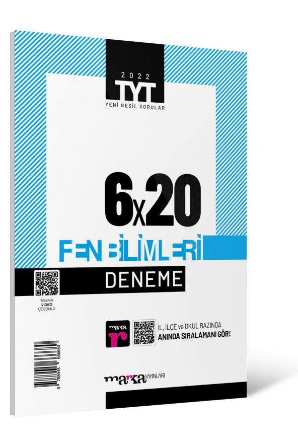 Marka TYT Fen Bilimleri 6 Deneme Tamamı Video Çözümlü ürün görseli 1