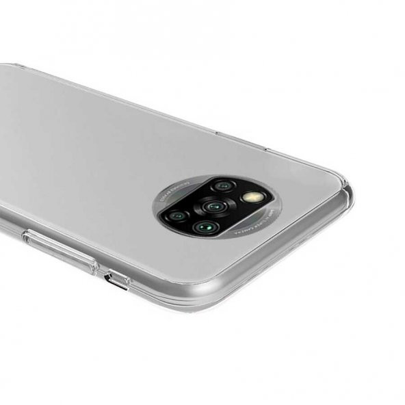 Xiaomi Poco X3 Kılıf 360 Tam Koruma Şeffaf Silikon - 6