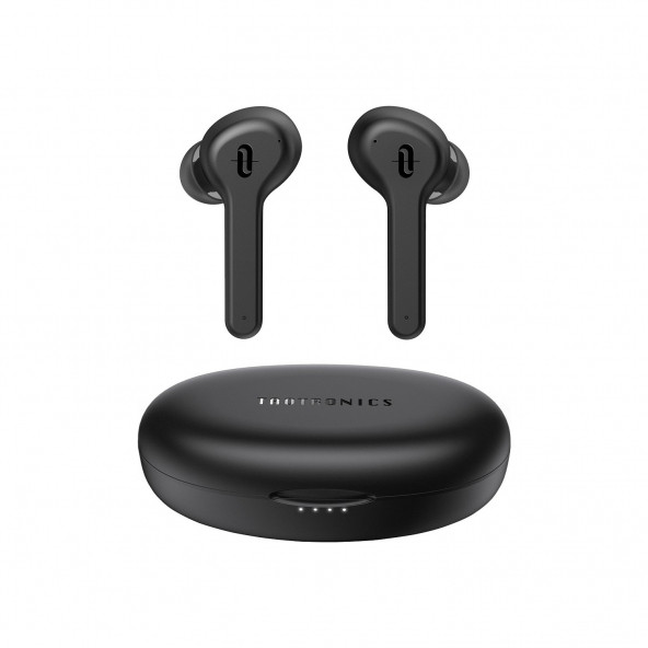TaoTronics SoundLiberty 53 PRO USB-C Şarj Kılıflı Dört Mikrofonlu IPX8 Ter/Su Dayanıklı Tek/Çift Kullanım Bluetooth Kulaklık 30 Saat Müzik - Siyah
