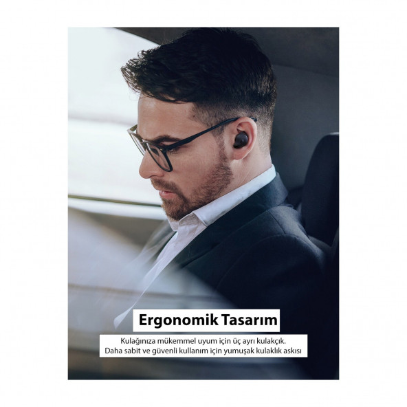 TaoTronics SoundLiberty 79 PRO IPX8 Su Geçirmez Yapay Zekalı Gürültü Engelleyicili Bluetooth Kulaklık 30 Saat Müzik Siyah - 3