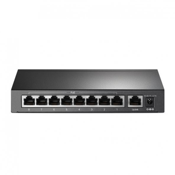 TL OMADA RR TL-SF1009P 9 PORT,8İ PoE SWITCH,65W - 3