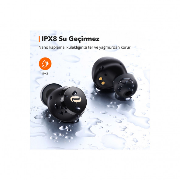 TaoTronics Soundliberty 97 Şarj Kılıflı Bluetooth Kulaklık cVc 8.0 Gürültü Engelleme aptX IPX7 29 Saat Müzik - 7