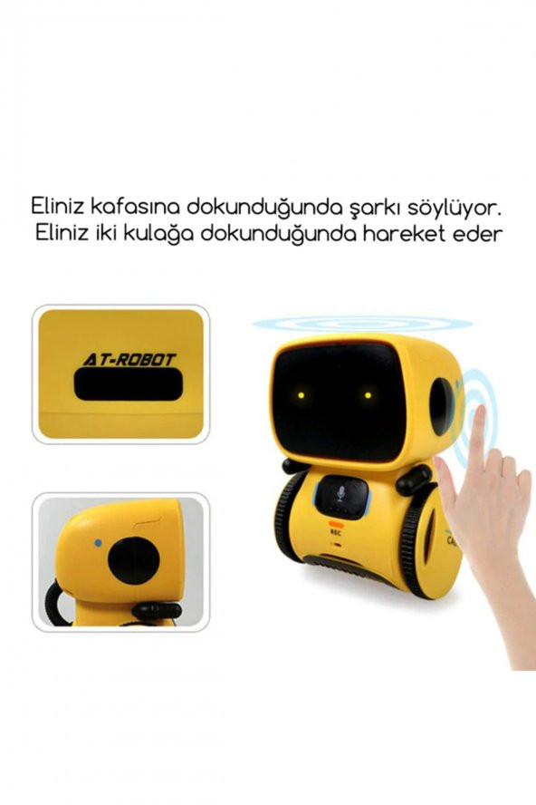 Akıllı Robot Oyuncak Ses Kontrollü,Dokunmatik Sensörlü,Şarkı Söyleme,Dans Etme ve Tekrarlama - 6