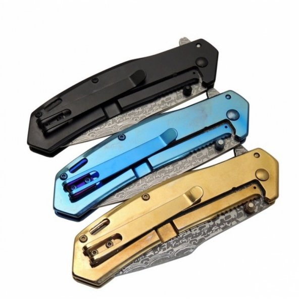 Columbia A-2120A Siyah Damascus Çakı - 2