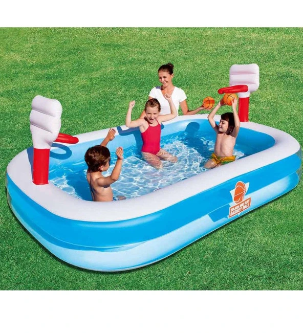 Pompalı- Bestway 54122 Basket Potalı, Şişme Eğlence Havuzu - 4