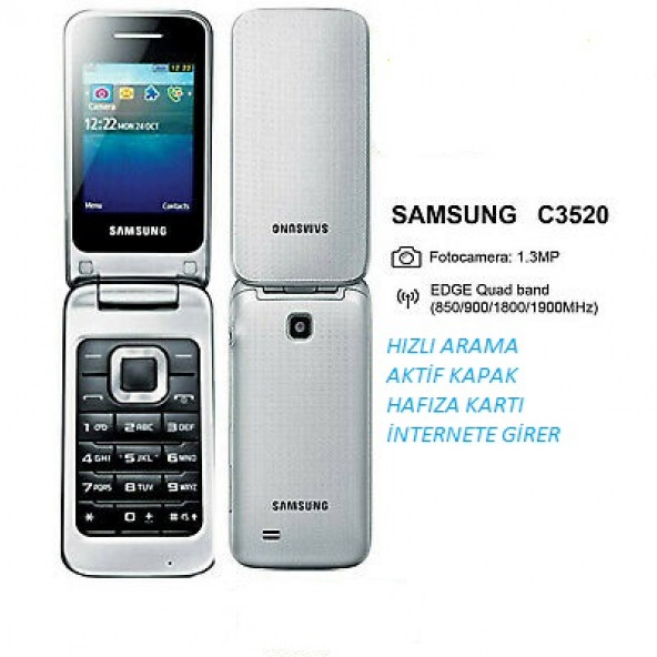 samsung c3520 cep telefonu internete girer   (ithalatcı garantili) - 1