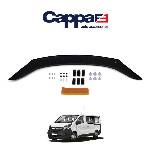 CAPPAFE Opel Vivaro Ön Kaput Koruyucu Rüzgarlık 4mm (ABS) 2014-18