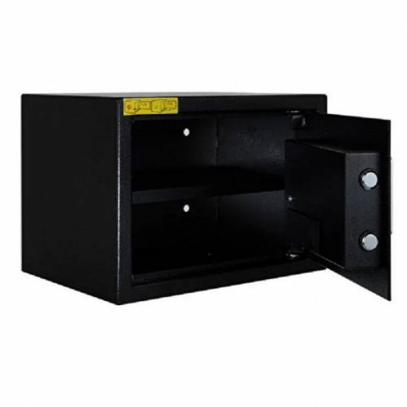 Elektronik Şifreli Anahtarlı Para Kasası 25EW 35 x 25x 25 cm - 3