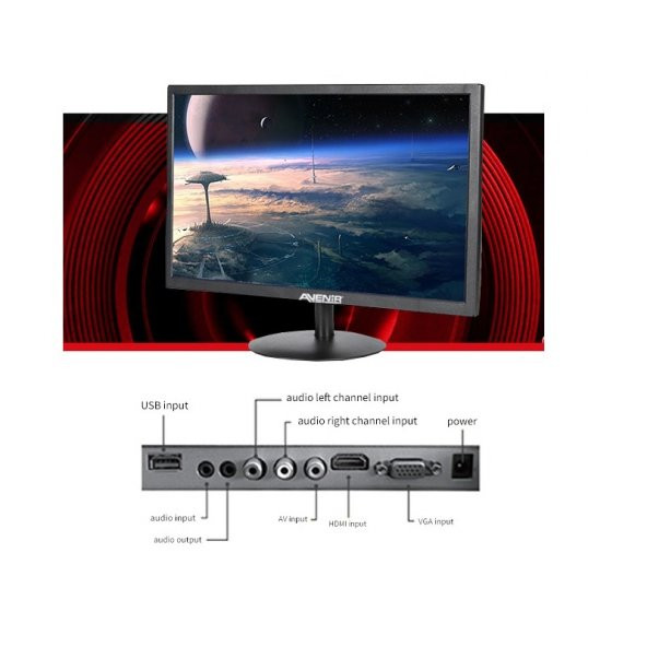 AVENIR 19" LED AV-M19A 5MS 60Hz HDMI Güvenlik Monitör - 2