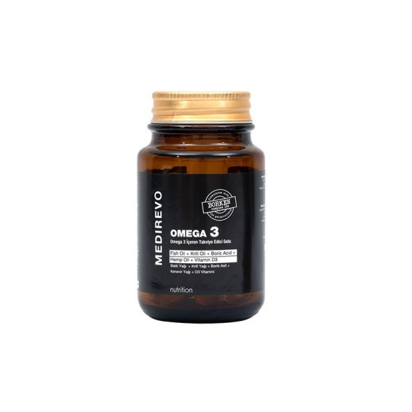 Medirevo Omega 3, Krill, Astaksantin & Borken Complex - 25 yumuşak kapsül 8682466434302