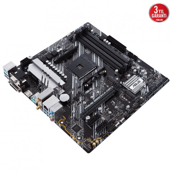 ASUS PRIME B550M-A WIFI II DDR4 HDMI DVI PCIE 16X v4.0 AM4 mATX - 6