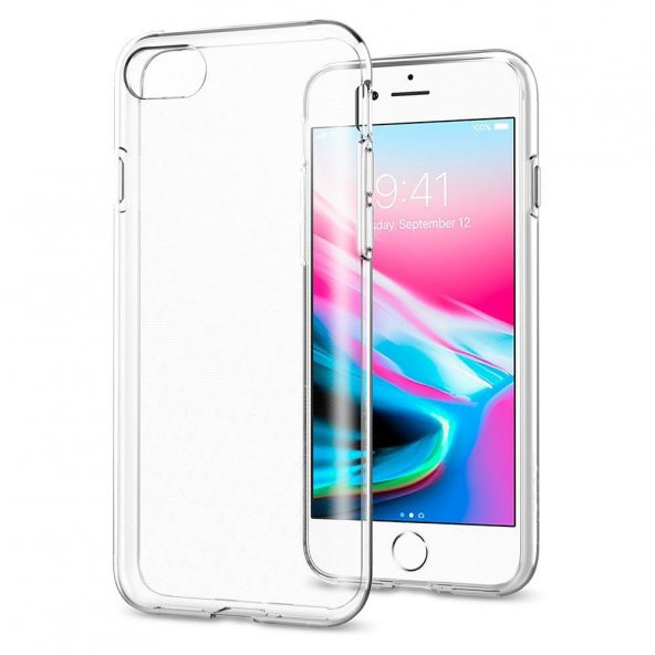 iPhone SE 2022 / 2020 / iPhone 8 / iPhone 7 Uyumlu Kılıf, Spigen Liquid Crystal 4 Tarafı Kapalı