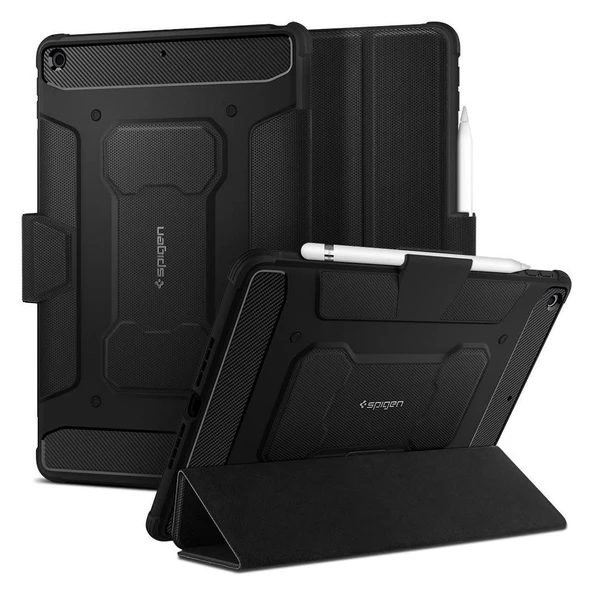 Apple iPad 10.2'' WIFI 9.Nesil (2021) / 8.Nesil (2020) / 7.Nesil (2019) Kılıf, Spigen Rugged Armor Pro