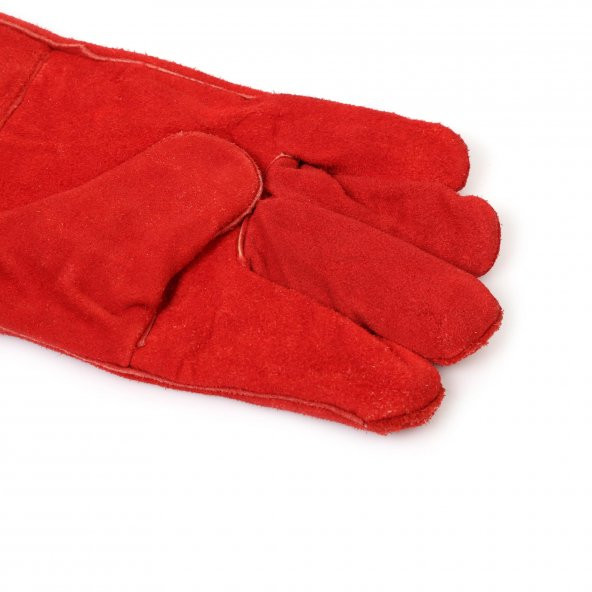 KKDAVM Deri Kaynakçı El Koruyucu Eldiven - 4