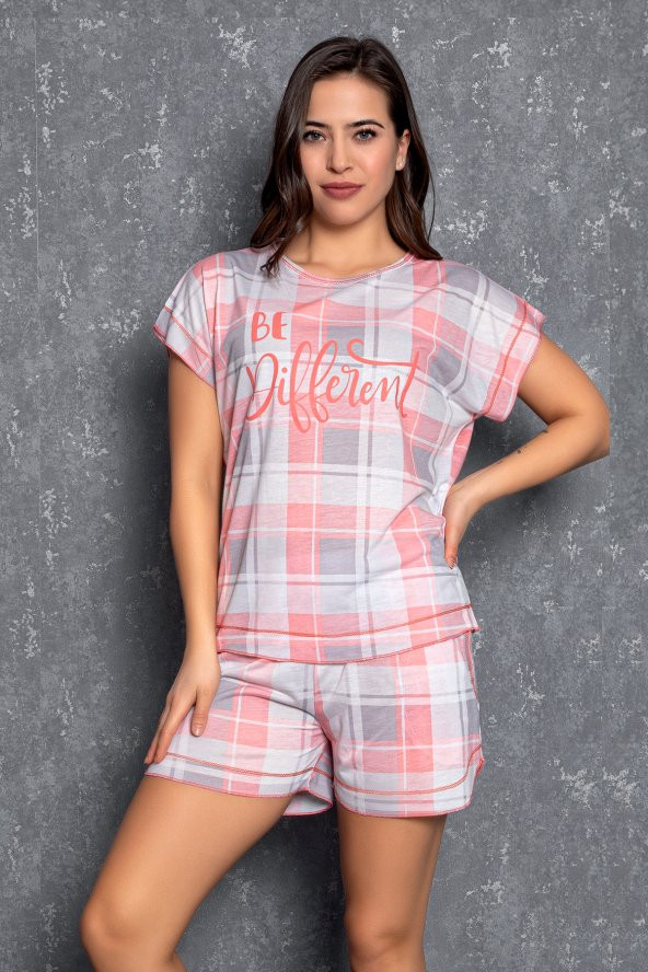 Nisanca Yazlık Şortlu Kadın Pijama Takımı- Çeyizlik Pijama