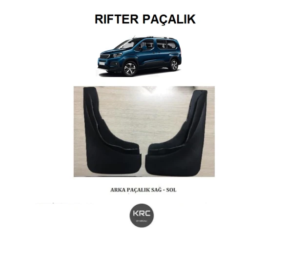 PEUGEOT RIFTER ARKA PAÇALIK TOZLUK TAKIMI 2019 2024