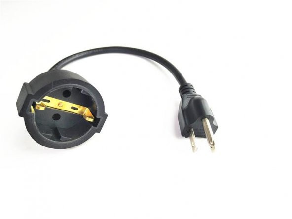 Amerikan Priz Çevirici Kablolu Topraklı ürün görseli