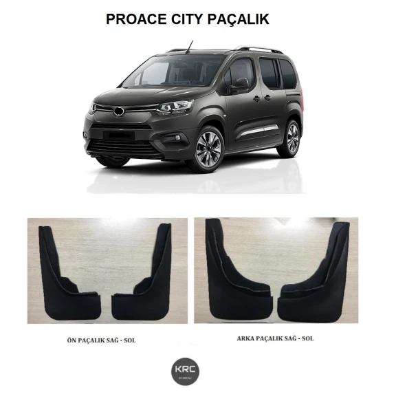 TOYOTA PROACE CITY ÖN ARKA PAÇALIK TOZLUK TAKIMI 2019 2024