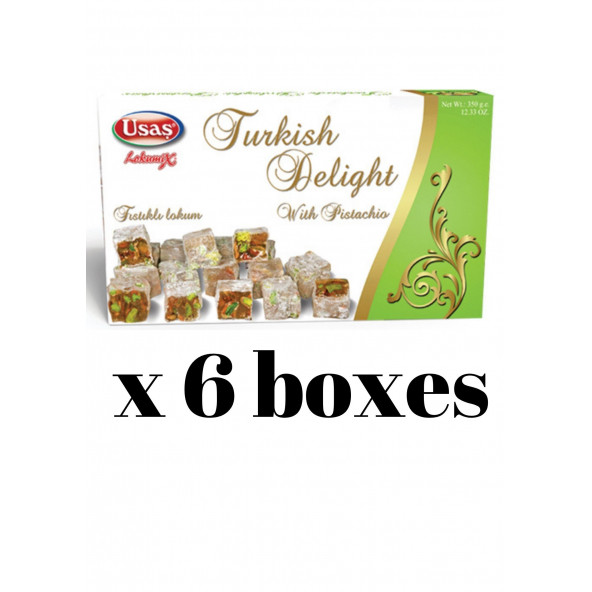 Pistachio Turkish Delight 350 gr x 6 boxes