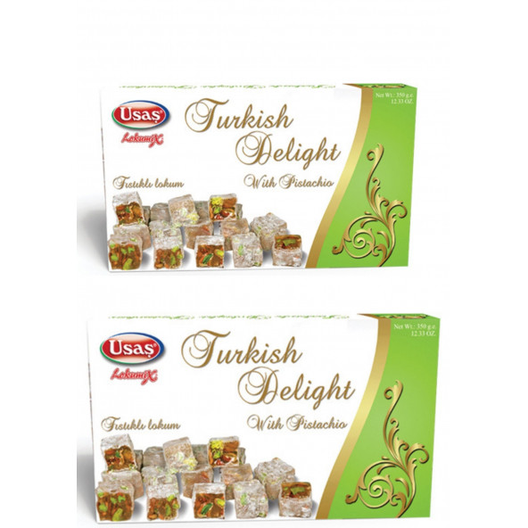 Pistachio Turkish Delight 350 gr x 2 boxes