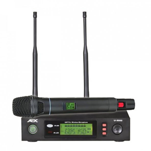 AEX U-3000 UHF Telsiz Mikrofon - Tek El