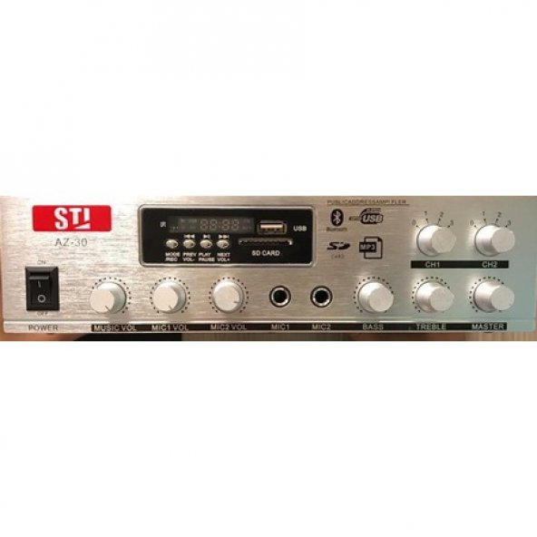 STI AZ-30 2x60 Watt STEREO MİXER ANFİ