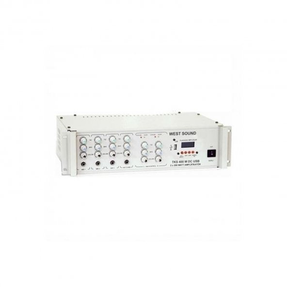 WestSound TKS-400M 4 Kanal 2X200 Watt Usb 12 Volt Anfi