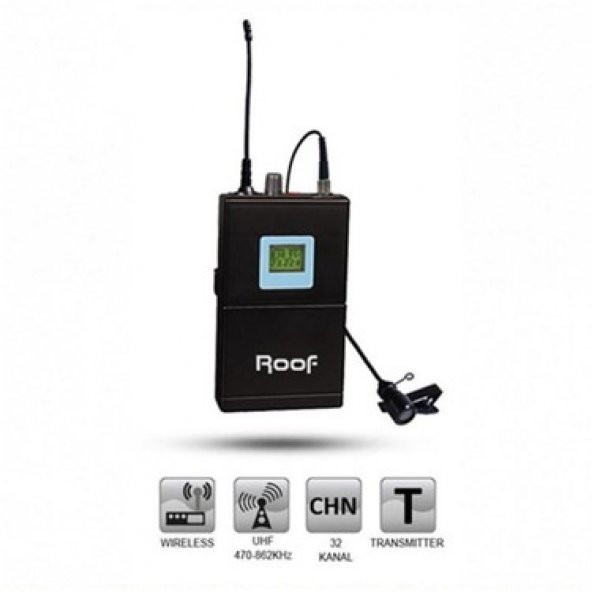 Roof R-4(D) UHF Bel Tipi Verici Ünite ve Yaka Mic Ünitesi