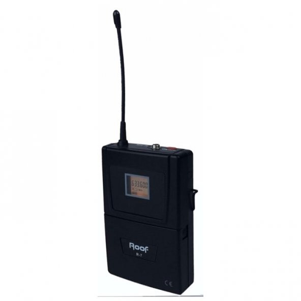 Roof R-7 (D) UHF Verici Kablosuz Yaka Mikrofonu