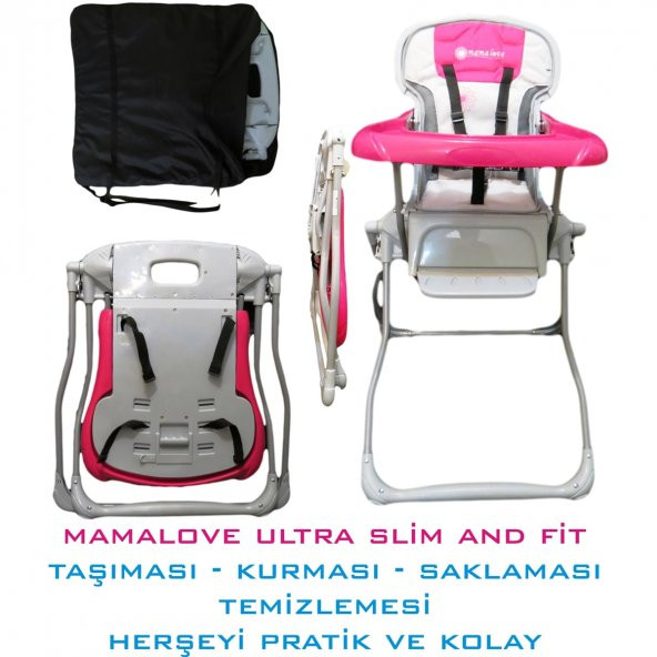 Mamalove Slim & Fit Mama Sandalyesi (Orjinal Taşıma Çantası Hediyeli)