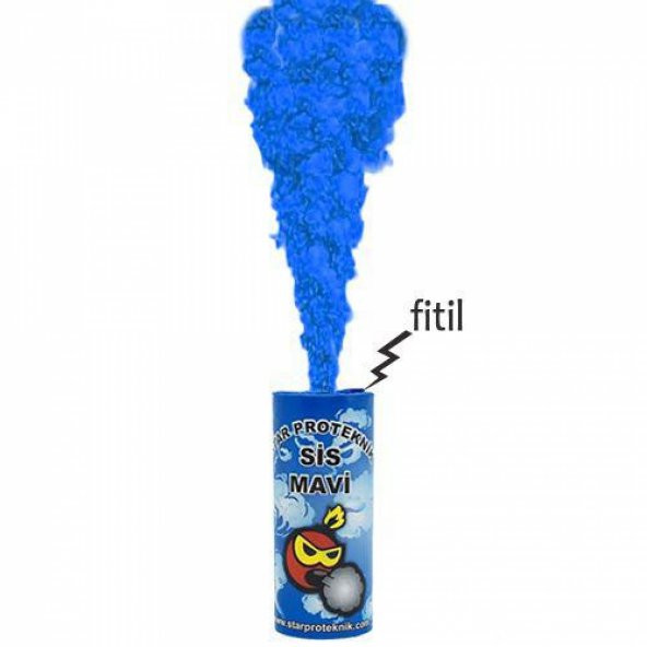 Mavi Renk Sis Bombası Mavi Duman 1 Adet