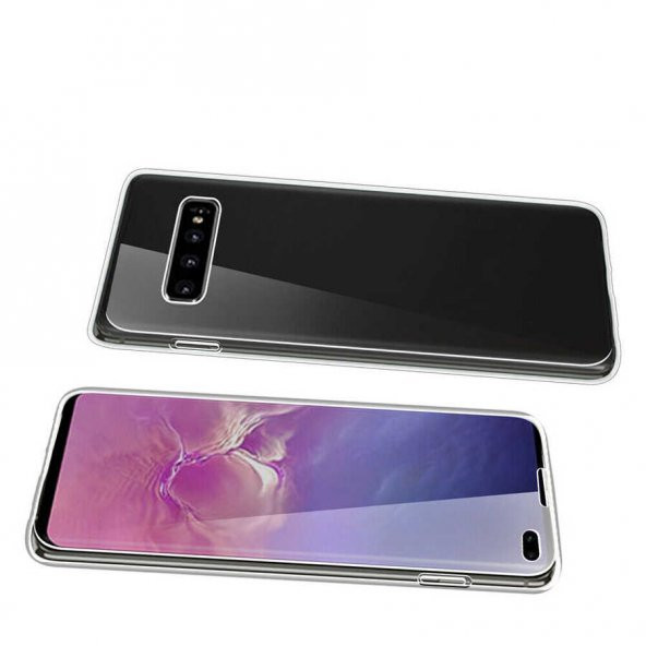 Galaxy Note 9 Kılıf 360 Tam Koruma Şeffaf Silikon - 4
