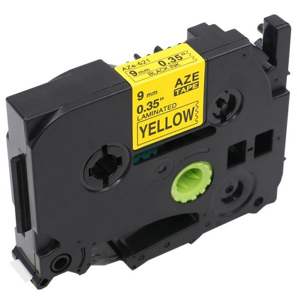 Photo Print Brother P-Touch Muadili Sarı Etiket 9 Mm Tze-Tape Aze621 - Resim 2