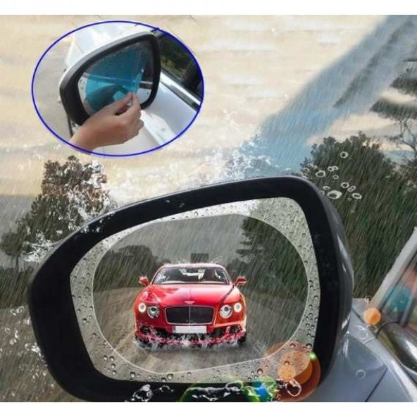 Oto Yan Ayna Yağmur Kaydırıcı Film (Çift) - 2